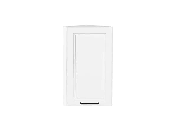 Шкаф верхний торцевой Нео, цвет фасада White Silk, цвет каркаса Белый, 716*300*306 мм (В*Ш*Г)