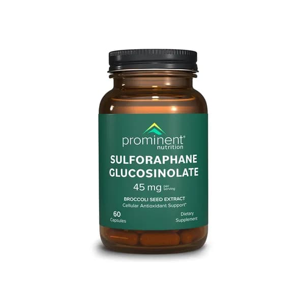 Prominent Nutrition Sulforaphane Glucosinolate Supplement, клеточная антиоксидантная поддержка, 45 мг, 30-дневный прием - 1 упаковка