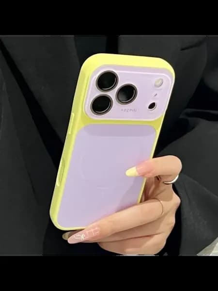 Магнитный чехол Magsafe AG контрастного цвета для iPhone 17