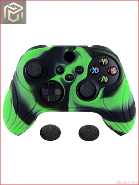 eXtremeRate PlayVital силиконовый чехол Samurai Edition с антискользящим покрытием для контроллера Xbox Series S/X, эргономичная защита с накладками на стики