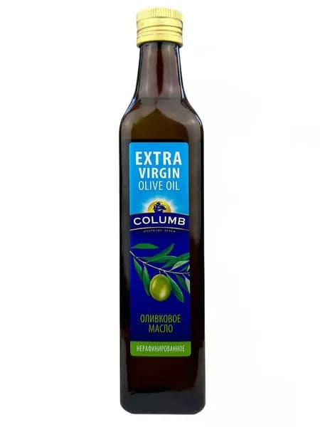 Масло оливковое COLUMB Extra Virgin olive oil, нерафинированное высшего качества, 500 мл