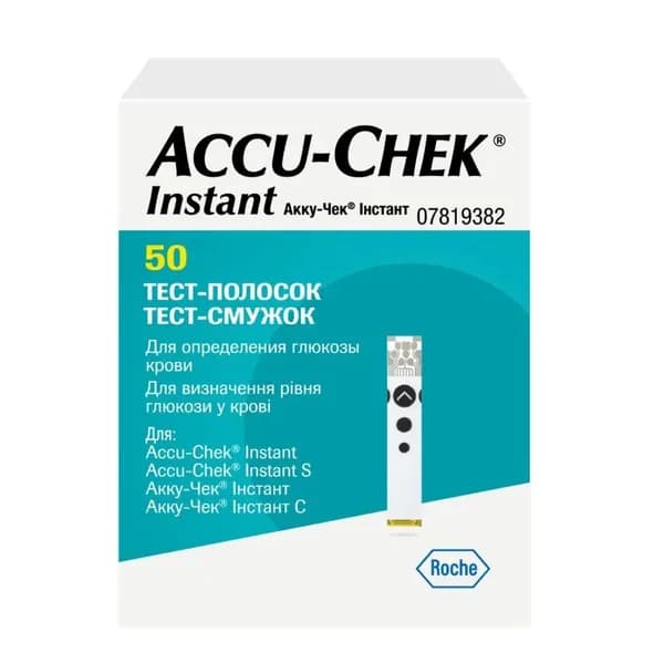 Accu-Chek Instant, тест-полоски, 50 шт.
