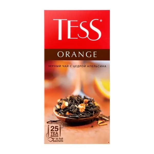 Чай черный Tess Orange с апельсином 25пак