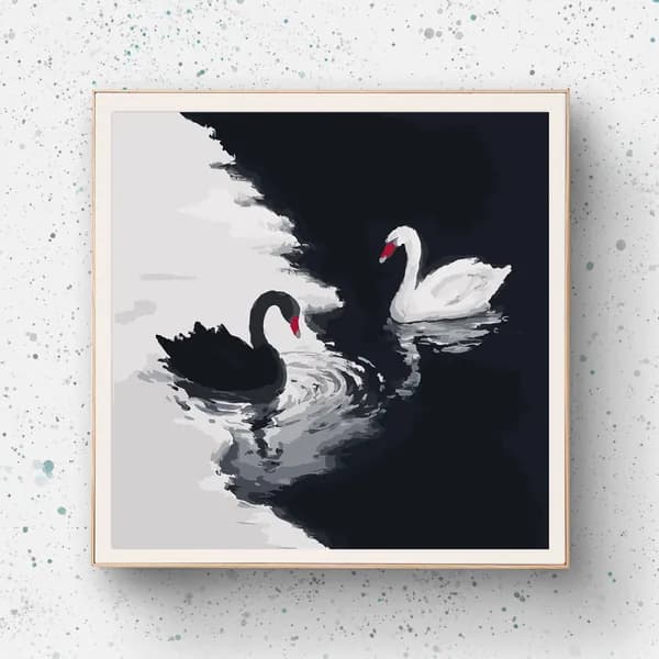 Картина по номерам, 20x20 CM, животные, пейзаж, подарок