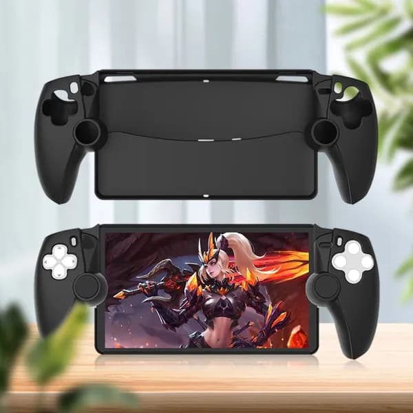 Силиконовый чехол для PlayStation Portal в чёрном цвете