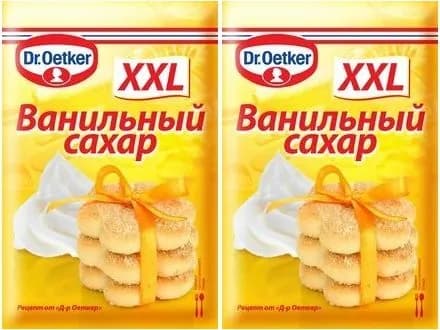 Ванильный сахар Dr. Oetker XXL, комплект: 2 упаковки по 40 г