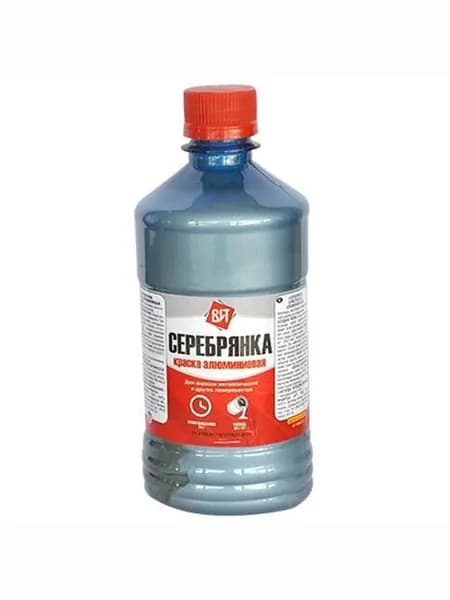 Краска серебрянка по металлу алюминиевая Царицынские краски 0,5 л