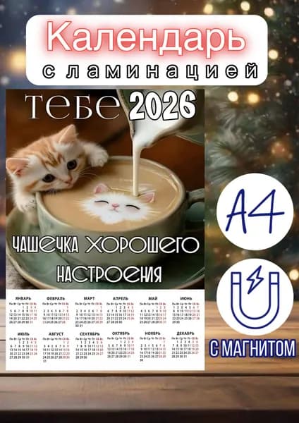 Календарь 2026 г., Настенный