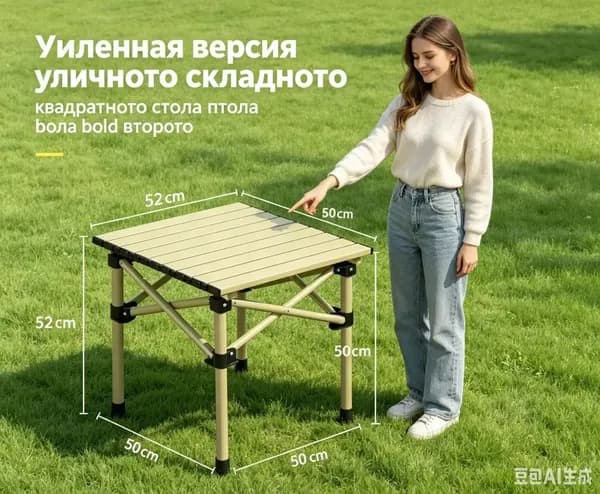 Садовый стол 50х50х50 см