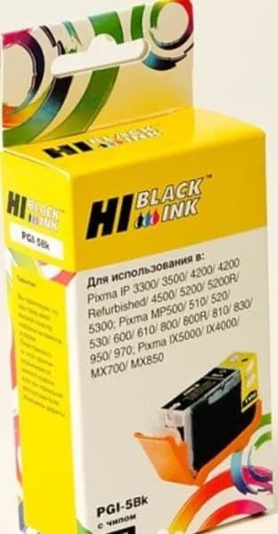 Картридж Hi-Black (HB-PGI-5Bk) для Canon PIXMA MP500/510/520/530, Bk