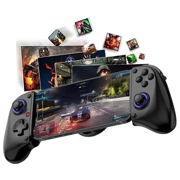 Беспроводной геймпад D11S для Switch, Android и iOS с активным охлаждением и регулируемой длиной