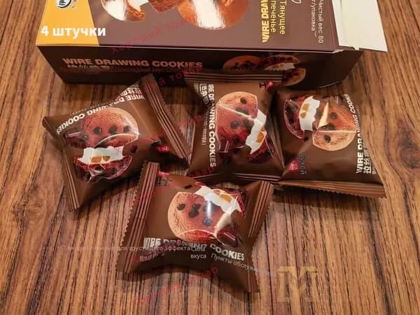 Печенье, шоколадное печенье с шоколадными каплями, ассорти десертов в удобной упаковке