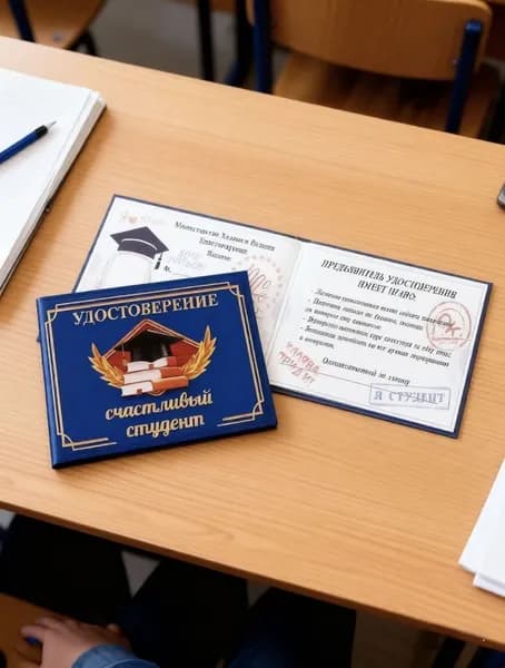 Удостоверение "Счастливый студент"