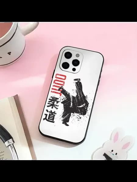 Чехол для iPhone Белый, Дзюдо, силикон