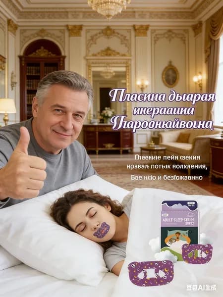 Лента для коррекции дыхания ртом, Пластыри для рта против храпа (30 шт)