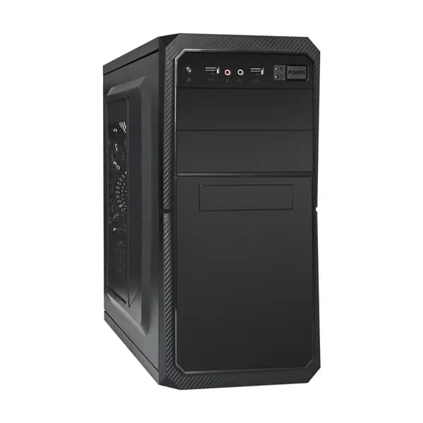 ExeGate EX299281RUS Корпус Minitower BA-202-UNS400 (mATX, БП UNS400 с вент. 12см, 2*USB, аудио, черный)