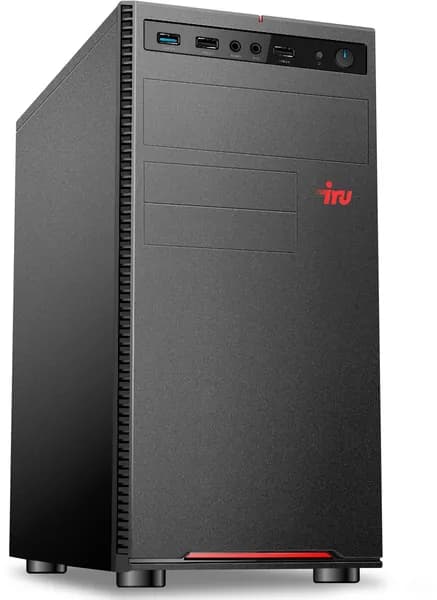 iRU Системный блок (AMD Athlon PRO 300GE, RAM 8 ГБ, SSD 256 ГБ, AMD Radeon Vega 3, FreeDOS), 2166874, черный