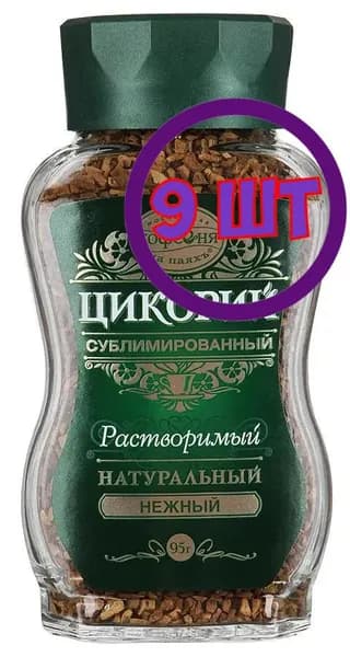 Московская кофейня на паяхъ Цикорий Нежный раст. субл., Стекло, 95 гр. (комплект 9 шт.) 5007389