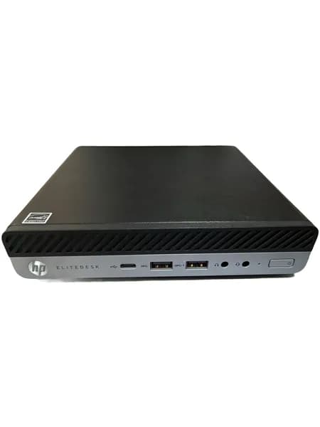 HP Мини-ПК EliteDesk 705 G4 AMD Ryzen 5 PRO 2400GE, RAM 8 ГБ, SSD 256 ГБ, AMD Radeon RX Vega 11 (AMD Ryzen 5 PRO 2400GE, RAM 8 ГБ, SSD 256 ГБ, AMD Radeon RX Vega 11, Windows), 4KV63EA#ABU, черно-серый