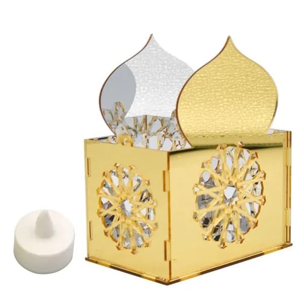 Подвеска Eid Mubarak из акрила, зеркальная, с подсветкой, - Орнамент и Свет