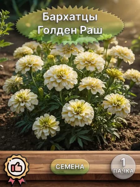 Бархатцы Голден Раш, семена 10 шт.