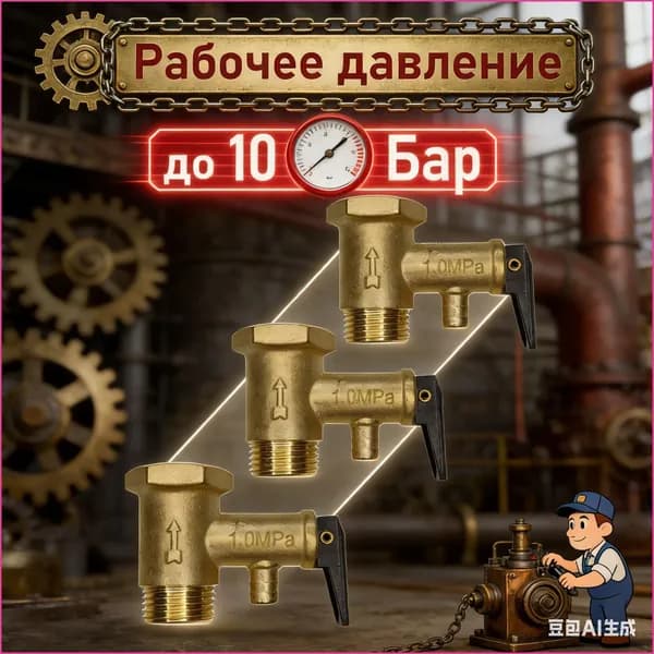 предохранительный клапан для водонагревателя 10 Бар 12