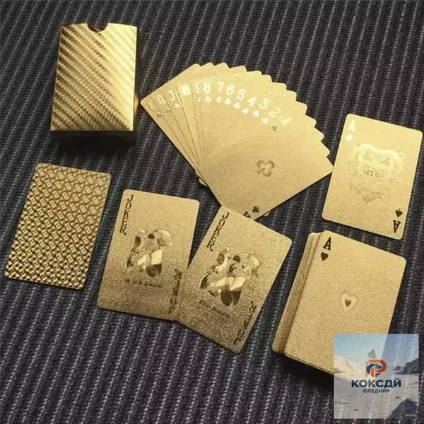 Карты Неоновые Игральные 54 Шт, / Подарочные Для Покера, Карточных Игр,водонепроница