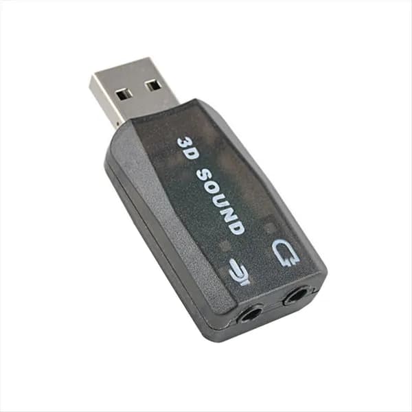 Внешняя Звуковая Карта USB USB-Стереоаудиоадаптер 3,5 Мм, Коричневый