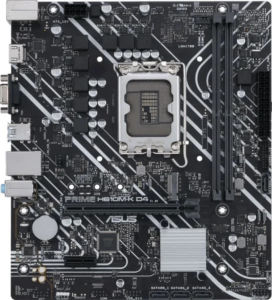 Материнская плата ASUS PRIME H610M-K , LGA 1700, DDR5