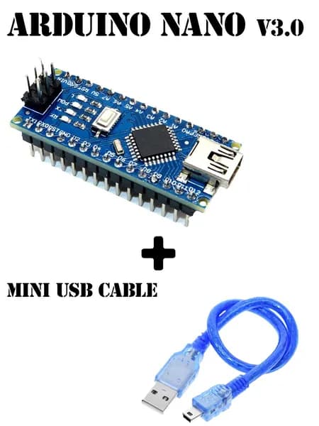 Контроллер Arduino Nano V3.0 + MiniUSB кабель