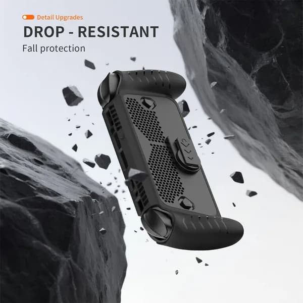 Чехол TPU для ROG Xbox Ally/Ally X с регулируемой подставкой, чёрный