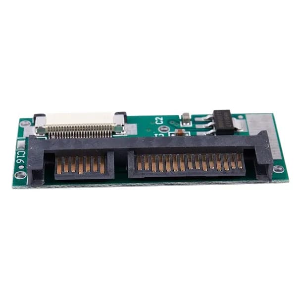 1,8-дюймовый ZIF CE SSD-накопитель в виде адаптера-конвертера на 7+15-контактный SATA-разъем с кабелем FFC.
