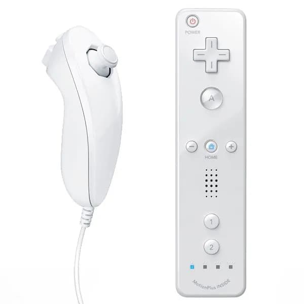 Wii Remote Plus + Wii Nunchuk (белый)