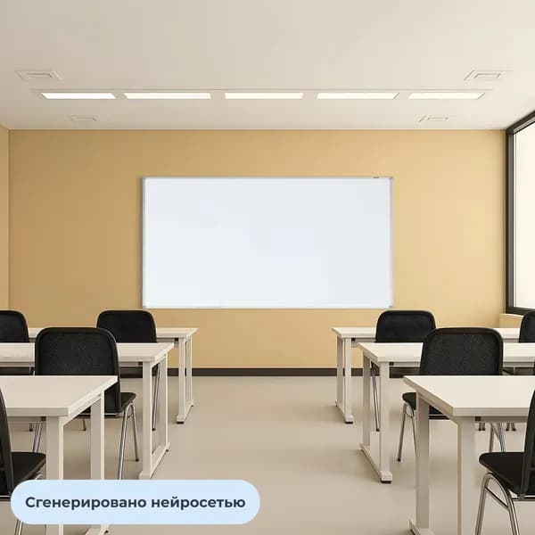 Доска магнитно-маркерная 100х240 см комус в алюм. проф., лак,(набор из 1 шт)