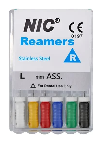 Reamers Nic Superline № 008 25 мм, 6 шт. - ручной каналорасширитель
