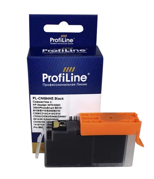 Картридж для струйного принтера HP 178 XL CN684HE ProfiLine для HP DeskJet 3070, 3522, 3524 / PhotoSmart 5510, 5515, 5520, 5525, 7510, B109, B110, B209, B210, C309, C310, C510, C5383, C6383 и др., увеличенной емкости, цвет черный