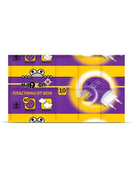 Nadzor Пластины от мух, 10 шт.