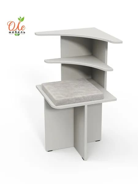 ОЛЕмебель Кухонный уголок,46.3x46.3x80 см, серый