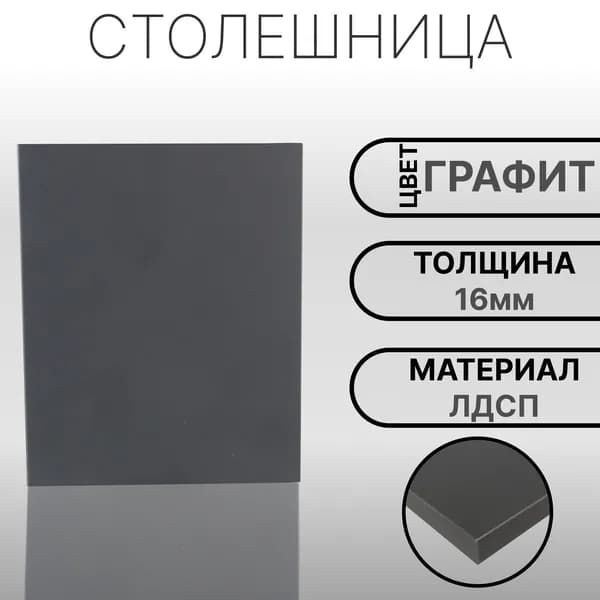 Столешница 250х290 16мм Цвет Графит