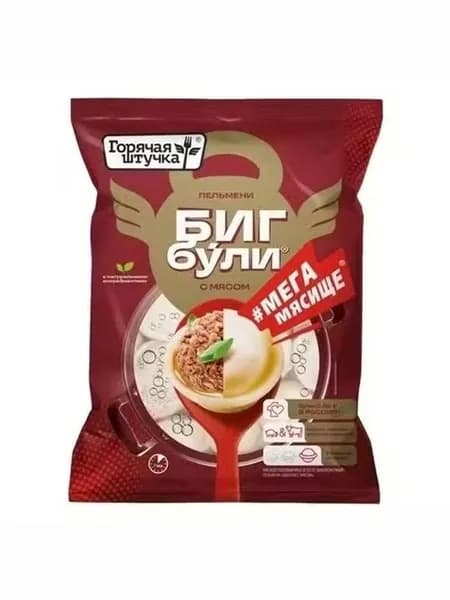 Пельмени Горячая Штучка Бигбули Мегамясище с мясом 700 г