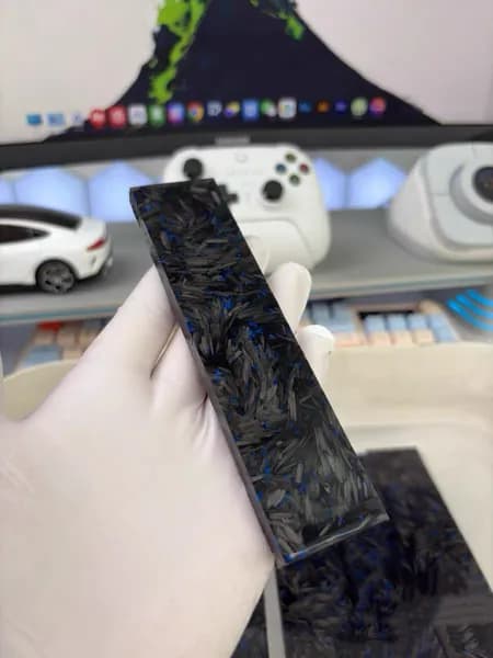 1 кусок накладки из углеродного волокна для держателя инструмента, 150*40*8 мм