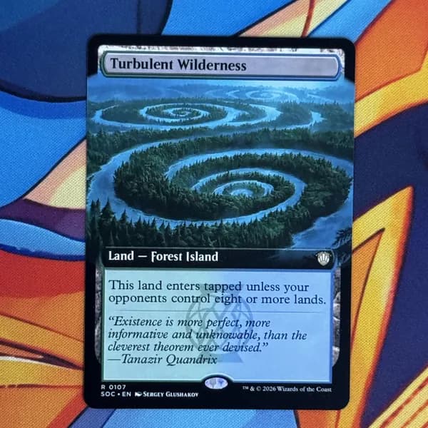 Кастомные прокси-карты высокого качества, MTG PROXY CARDS фойловые карты не, стандартный размер Turbulent Wilderness SOC #0107