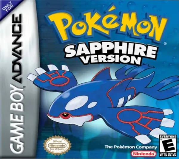 Pokemon Sapphire Version GBA, рус.версия (Platinum) 128X-001