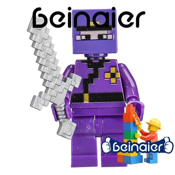 Конструктор Майнкрафт с человечками, совместимый с LEGO, для мальчиков и девочек