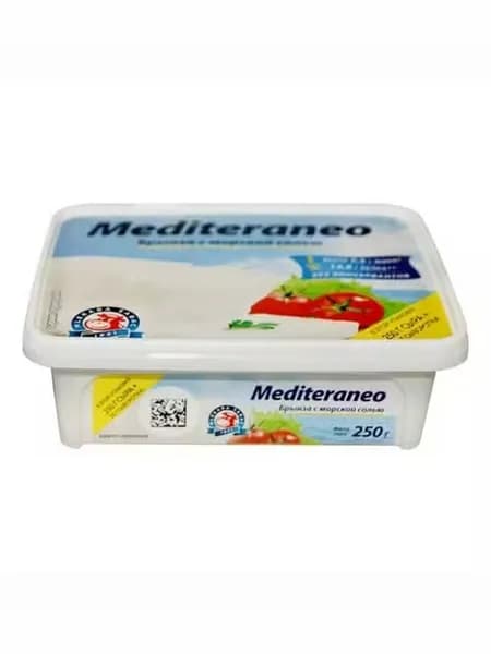 Сыр рассольный Mlekara Sabac Mediteraneo брынза с морской солью 22% БЗМЖ 285 г