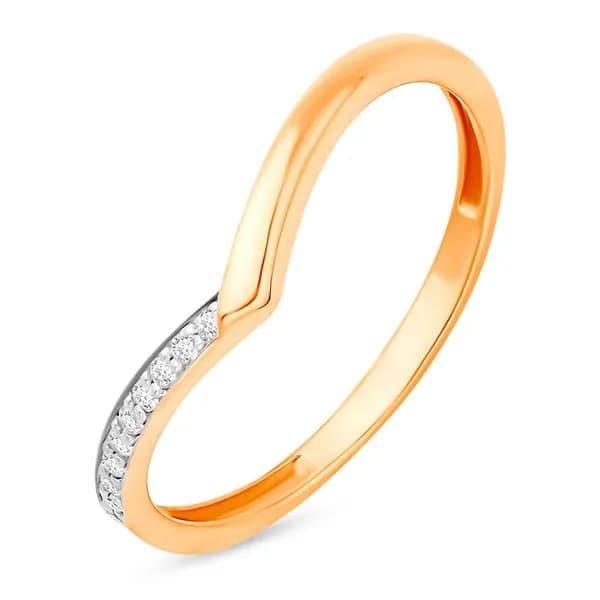 Кольцо золотое женское с фианитами 375 пробы 585GOLD