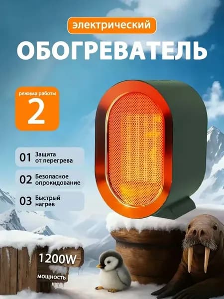 Обогреватель тепловентилятор РТС 1200Вт
