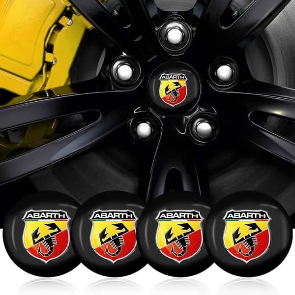 Abarth (Абарт) автомобильных колпачков для ступиц диаметром 56 мм 4 шт