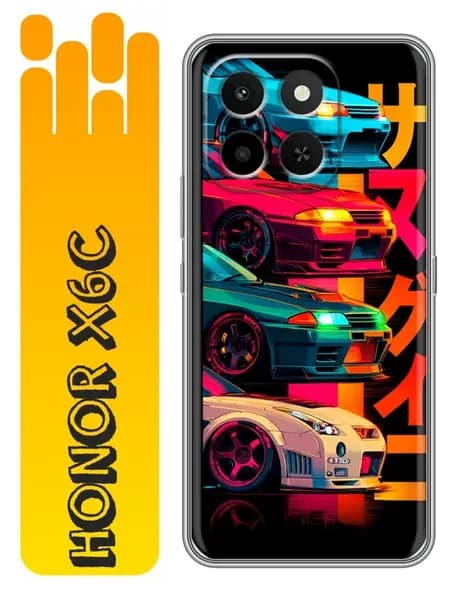 Чехол на Honor X6C тачки аниме