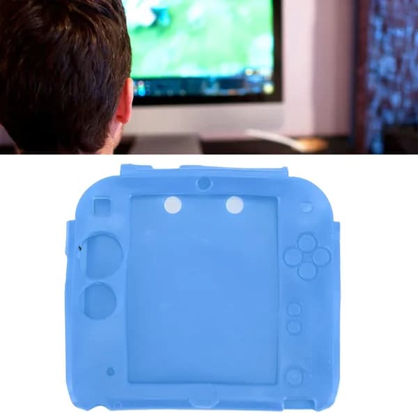 Силиконовый чехол для портативной игровой консоли синий